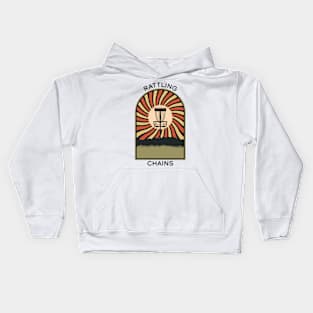 Rattling Chains | Disc Golf Vintage Retro Arch Mountains Kids Hoodie